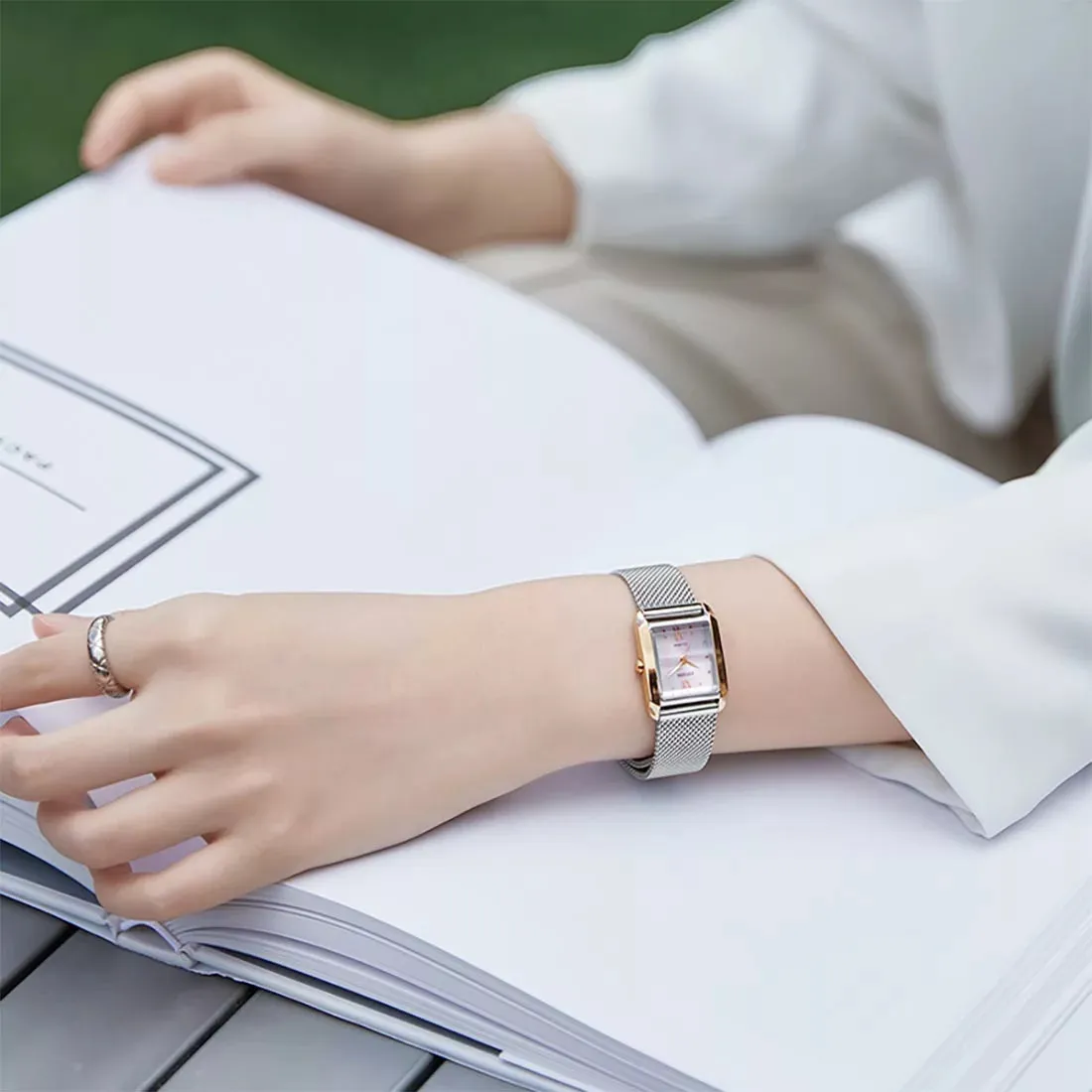 Citizen EW5596-66X นาฬิกาผู้หญิง Eco-Drive Citizen L Women's Watch + 2 สาย