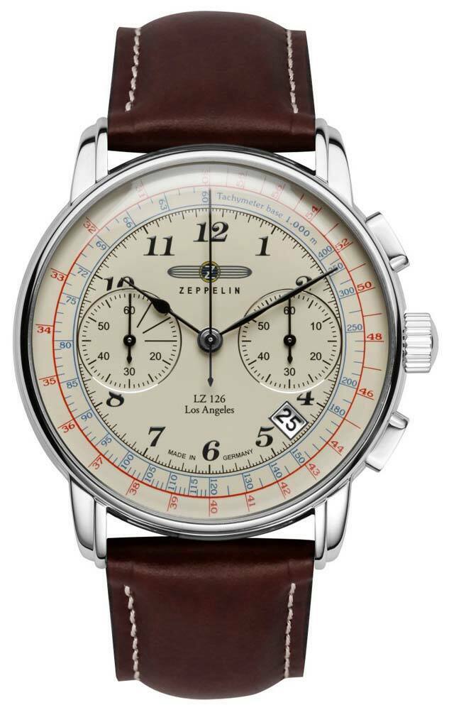 Zeppelin 7614-5 นาฬิกาผู้ชาย Series LZ126 Los Angeles Quartz Men's Watch