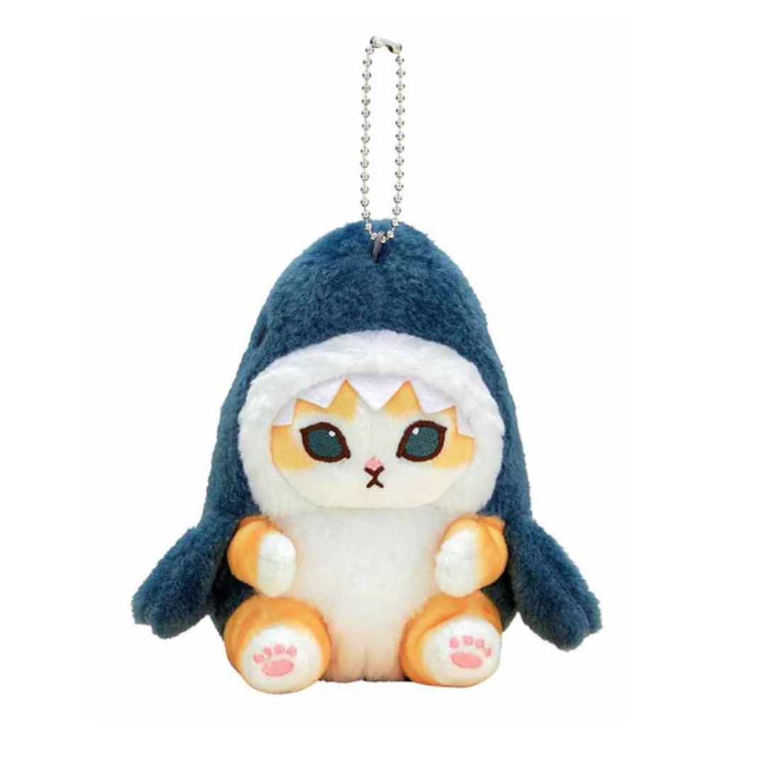[PRE-ORDER] พวงกุญแจ ตุ๊กตา แมวโมฟุ หัวฉลาม Mofusand Shark Cat Mascot mofusand ぽてぽてサメにゃんマスコット