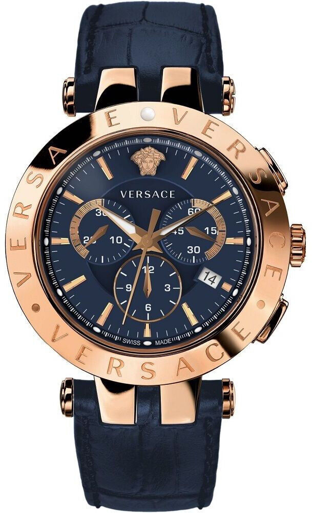 Versace VERQ00120 นาฬิกาผู้ชาย V-Race Chronograph Quartz Men's Watch