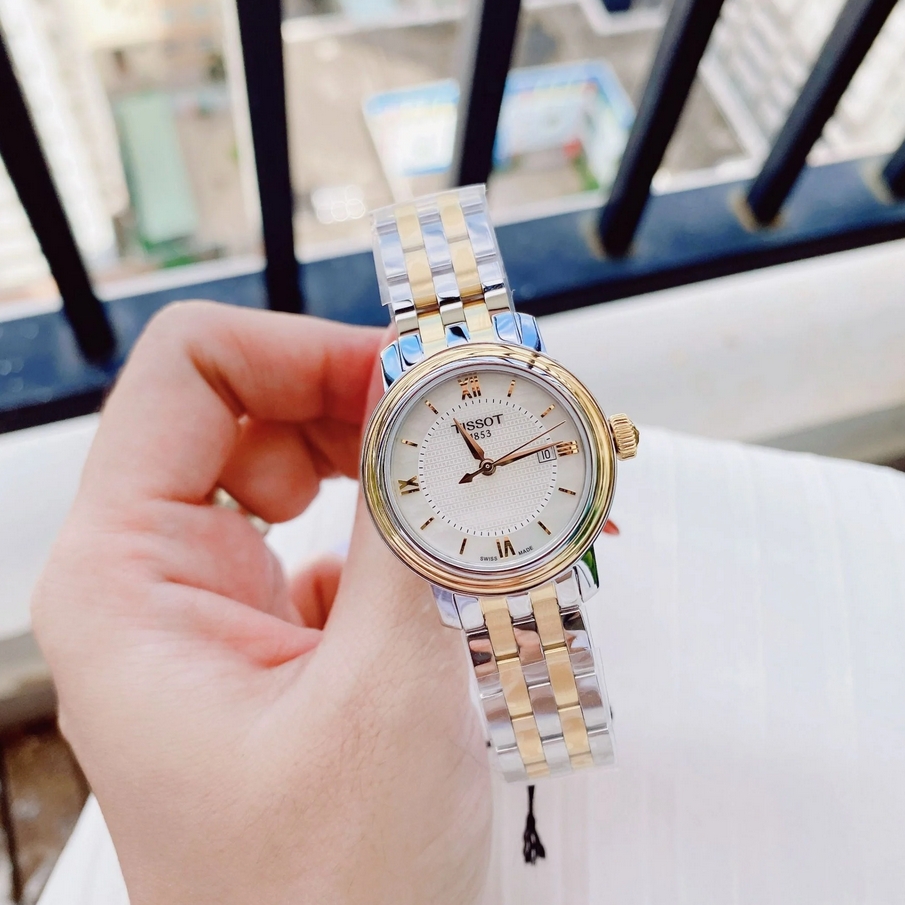 นาฬิกาผู้หญิง Tissot รุ่น T0970102211800, Bridgeport Mother of Pearl Women's Watch