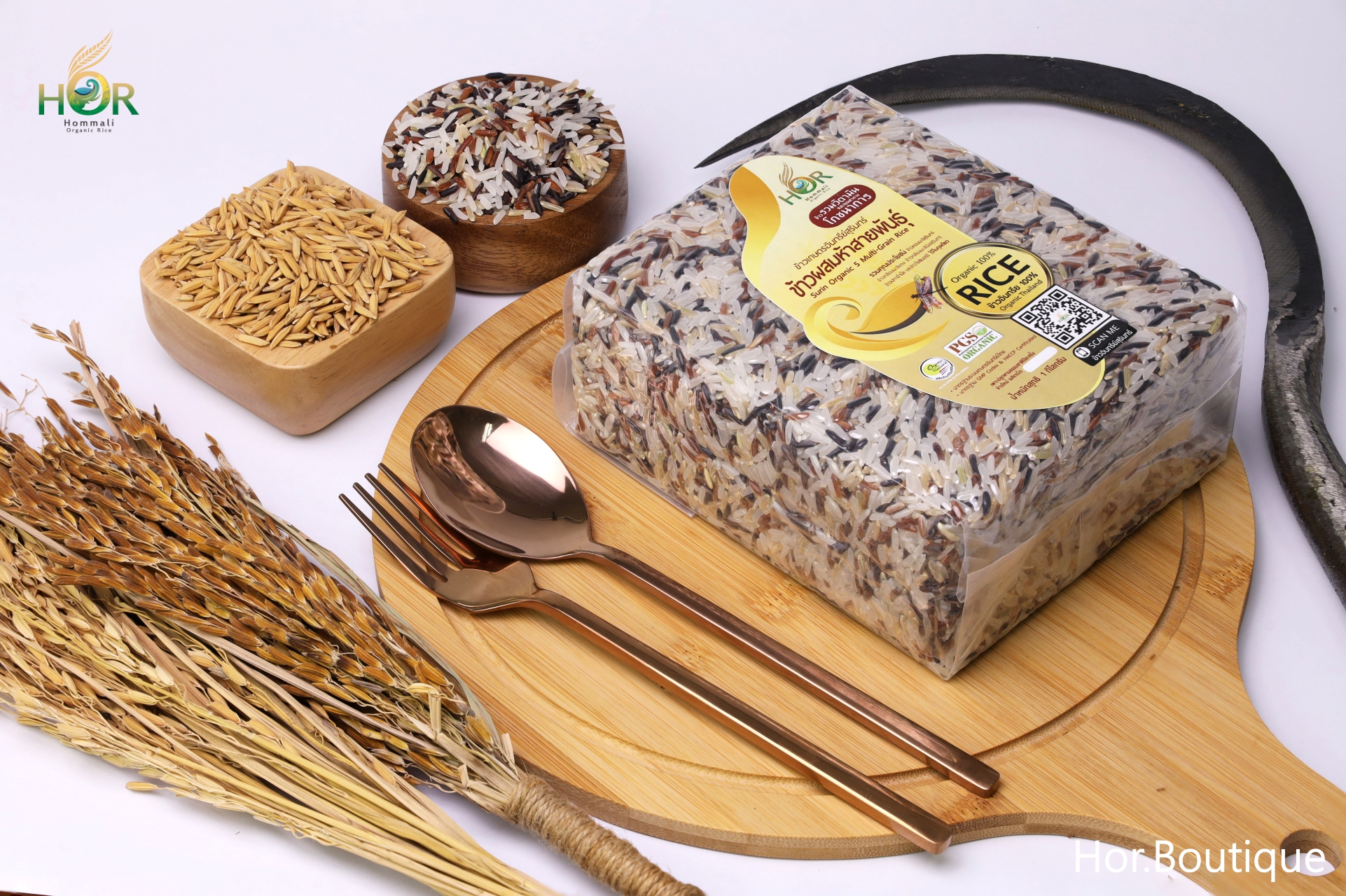 ข้าวอินทรีย์ผสมห้าสายพันธุ์ ข้าวออร์แกนิคผสมห้าสายพันธุ์ ข้าวปลอดสารผสมห้าสายพันธุ์ ข้าวสุขภาพผสมห้าสายพันธุ์ ข้าว 5 สายพันธุ์ ข้าวผสม 5 สายพันธุ์ Surin Organic 5 Multi-Grain Rice 0 กก.