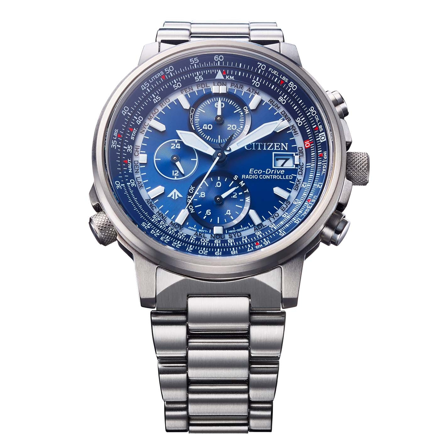 Citizen AT8300-58L นาฬิกาผู้ชาย Promaster Sky Navihawk A-T Radio-Controlled Eco-Drive Men's Watch