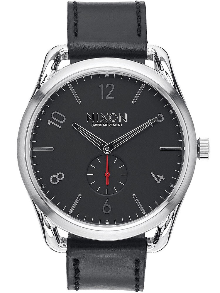 Nixon A465-008-00 นาฬิกาผู้ชาย C45 Leather Quartz Men's Watch