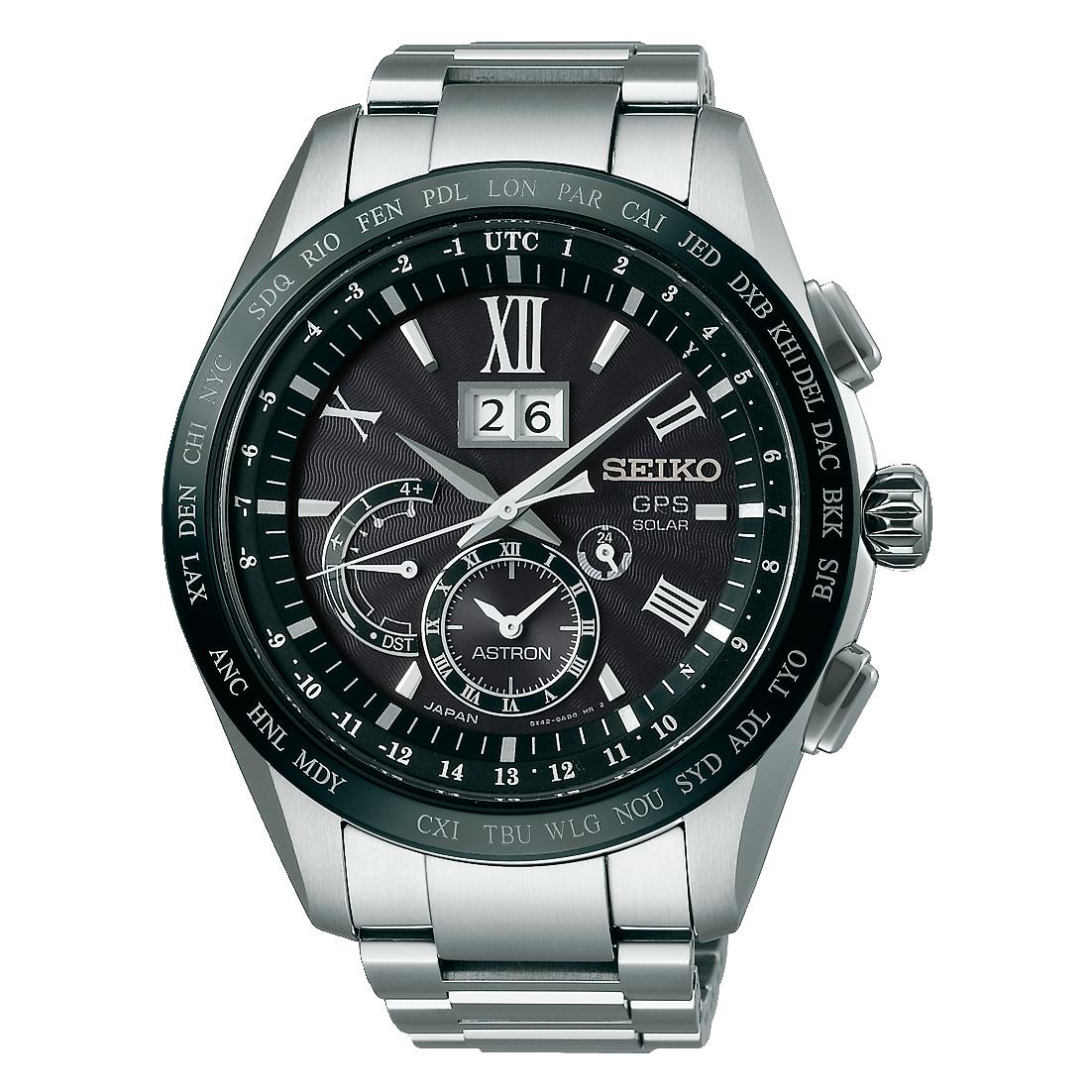 SEIKO SBXB137 นาฬิกาผู้ชาย Seiko รุ่น SBXB137, Astron Solar GPS Big-Date Perpetual Calendar Titanium Men's Watch