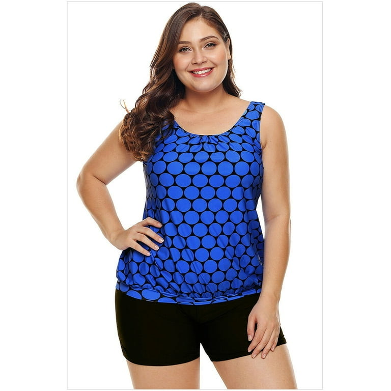 ชุดว่ายน้ำไซส์ใหญ่ ทูพีชพร้อมส่ง :ชุดว่ายน้ำคนอ้วน สีน้ำเงินแต่งลายวงกลมมาพร้อมกางเกงขาสั้น สีสันสดใสแบบสวย sexyมากๆจ้า : - รอบอก 44 - 54 นิ้ว - เอว 40 - 50 นิ้ว - สะโพก 44 - 54 นิ้ว