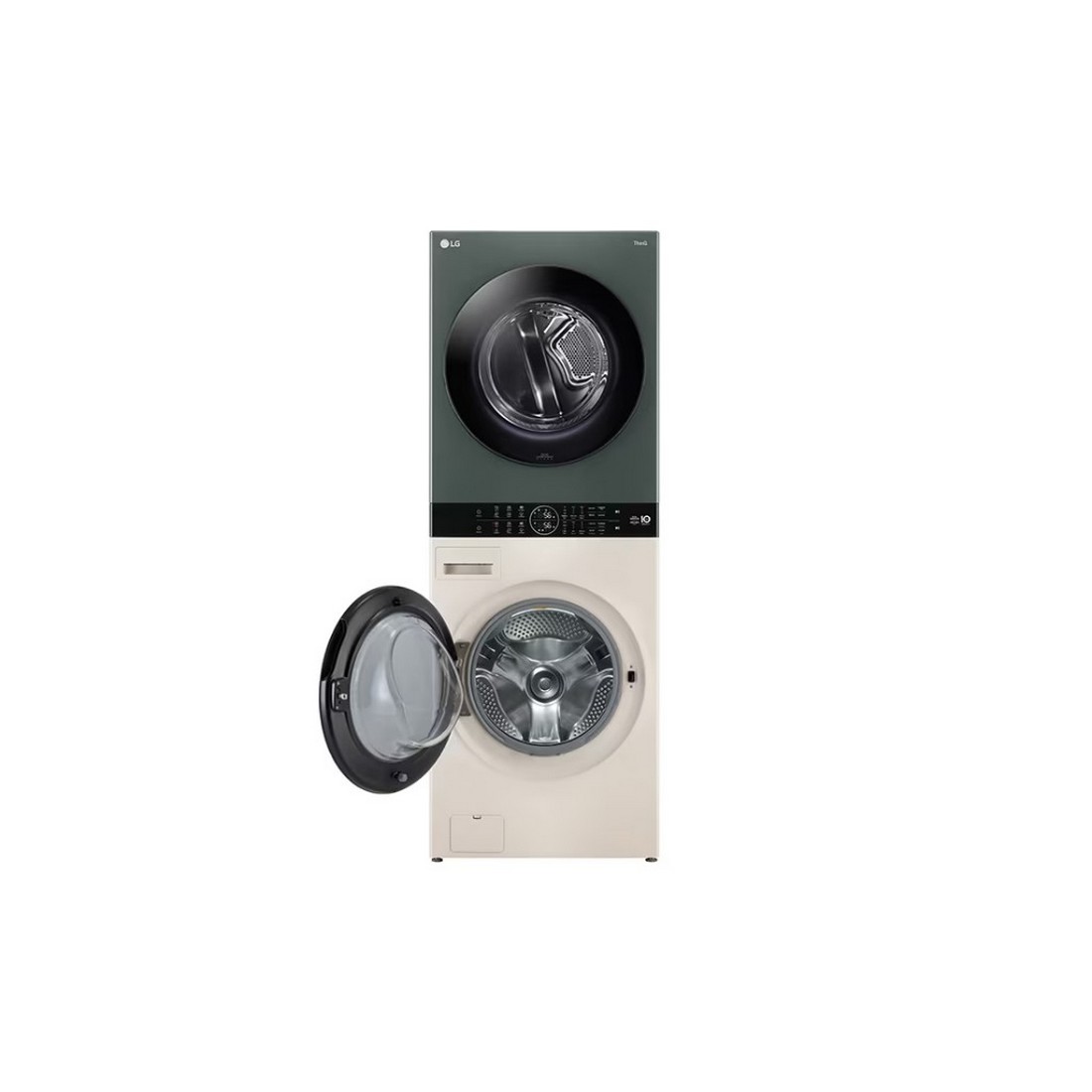 [ผ่อน0%] LG ตู้ซักผ้าและอบผ้า WT2116SHEG 21/16 กก. 1000RPM อินเวอร์เตอร์ สีเขียวเบจ (ชลบุรีส่งฟรี)