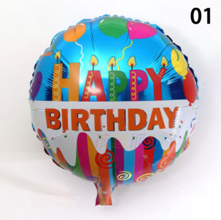 ลูกโป่งฟอยล์ วันเกิด (HBD) - 01 / ลูก