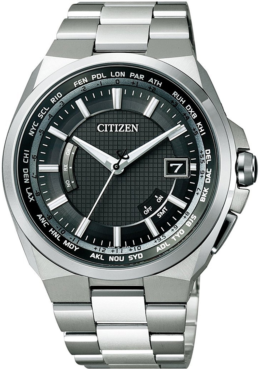 Citizen CB0120-55E นาฬิกาผู้ชาย Eco-Drive Attesa Radio Controlled Made in Japan Men's Watch