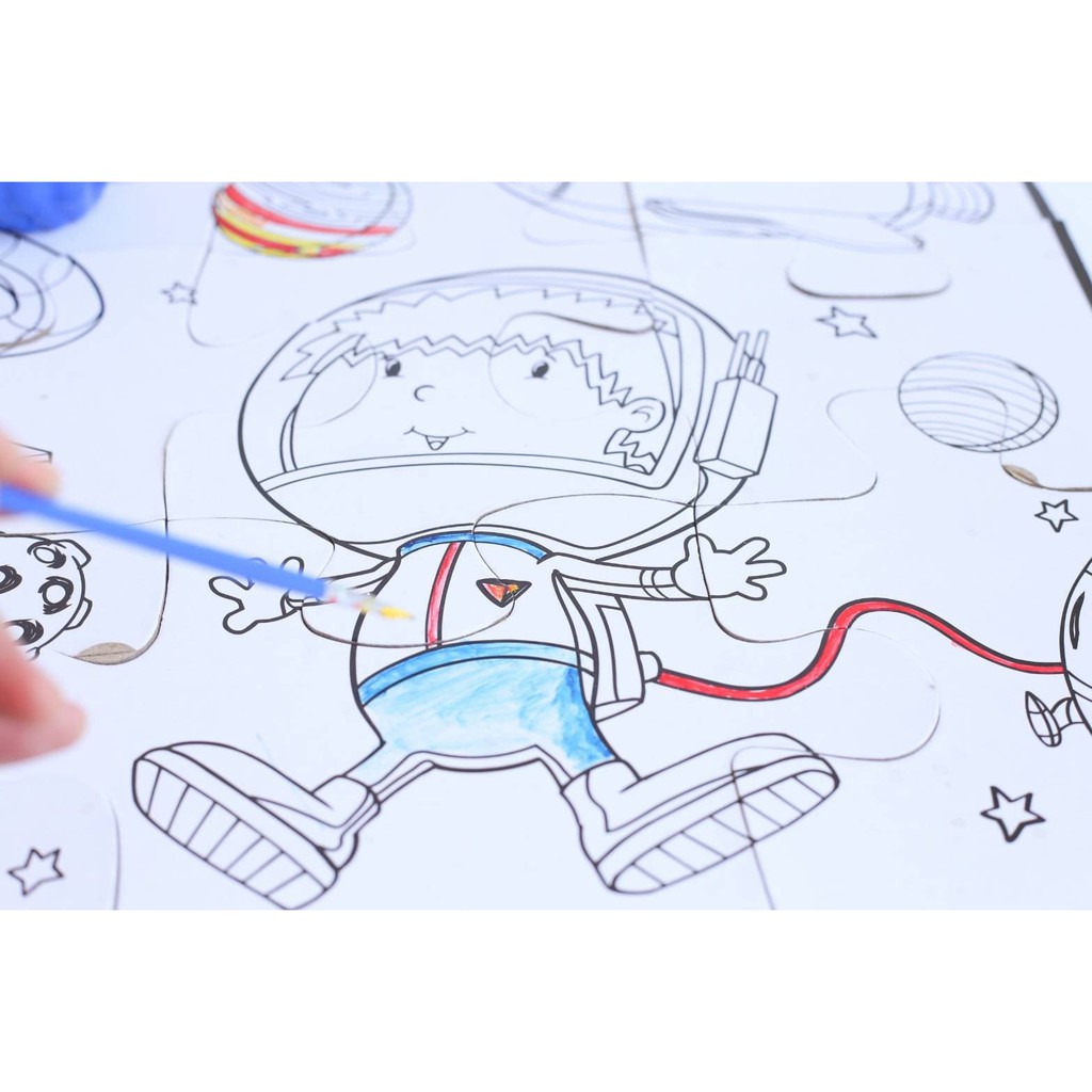 ตัวต่อระบายสีแสนสนุก puzzle & painting