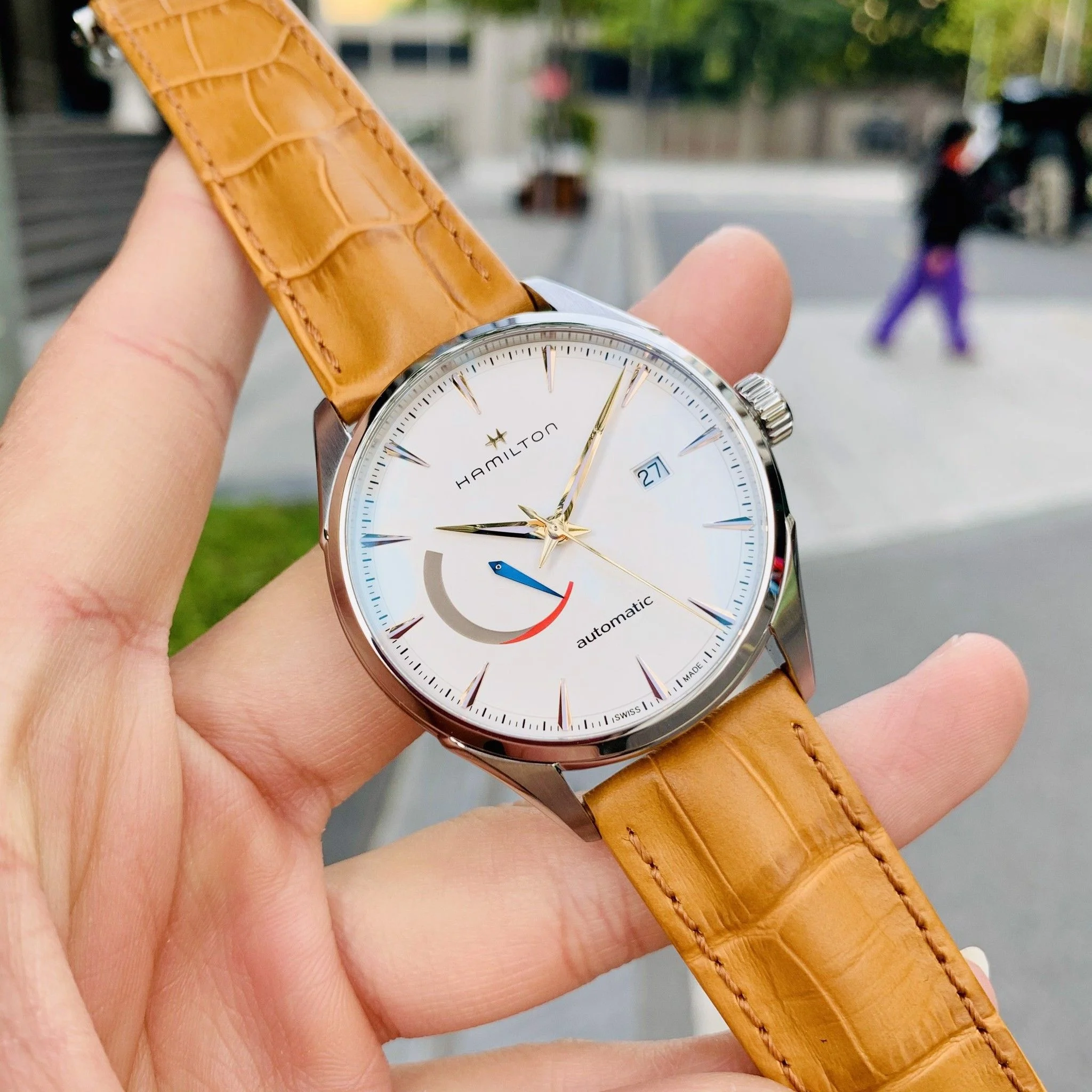 Hamilton H32635511 นาฬิกาผู้ชาย JAZZMASTER POWER RESERVE AUTO Men's Watch