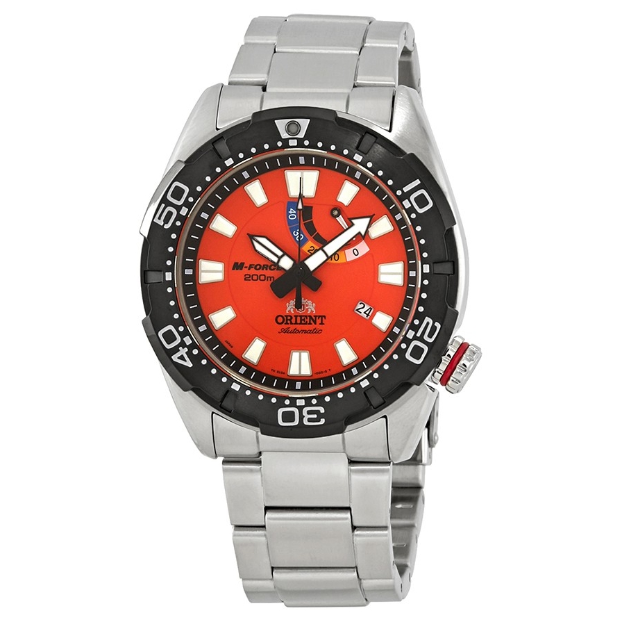 Orient SEL0A003M0 นาฬิกาข้อมือผู้ชาย Orient รุ่น SEL0A003M0, M-Force Automatic Power Reserve Divers 200m Men's Watch