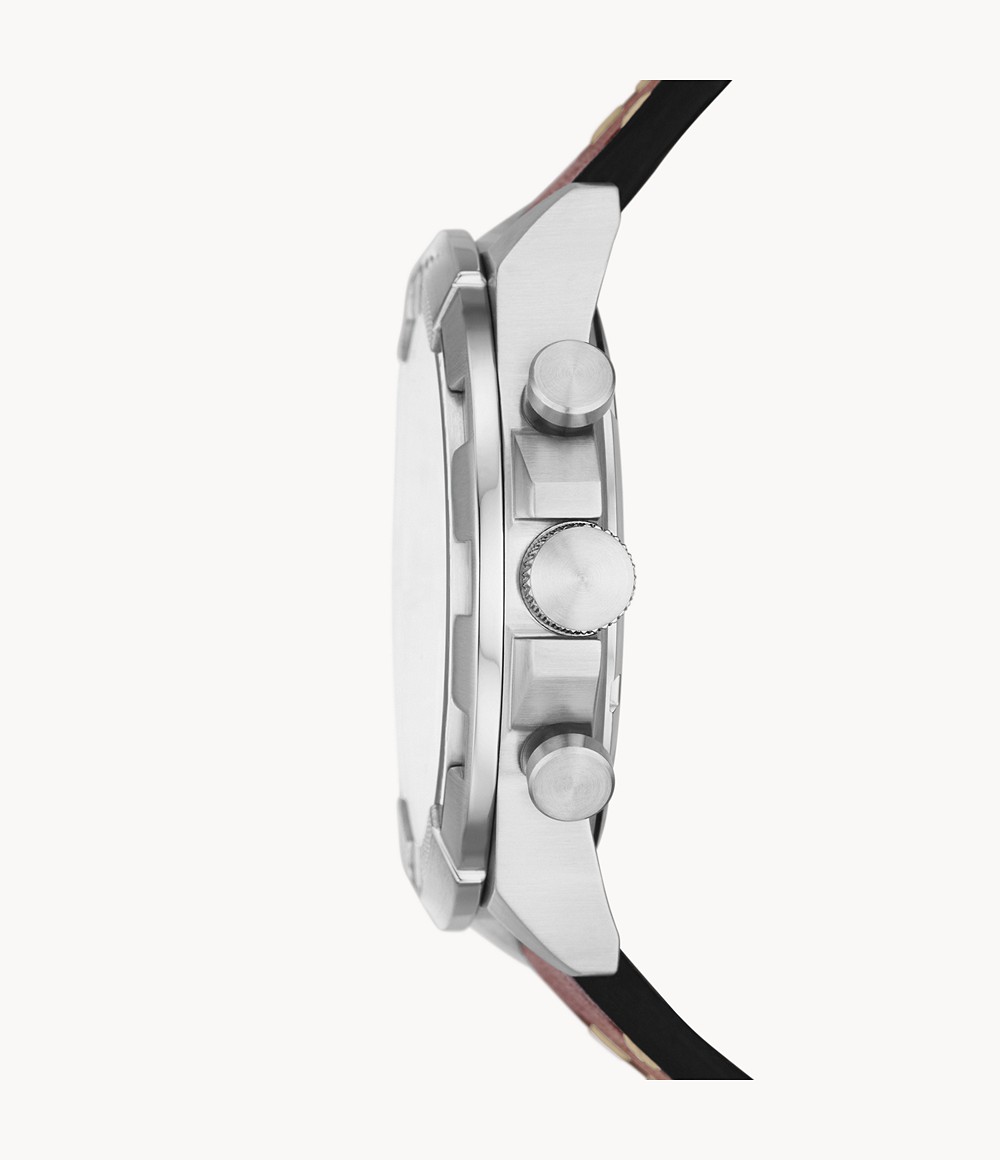 Fossil FS5898 นาฬิกาผู้ชาย Bronson Chronograph Brown Leather Quartz Men's Watch