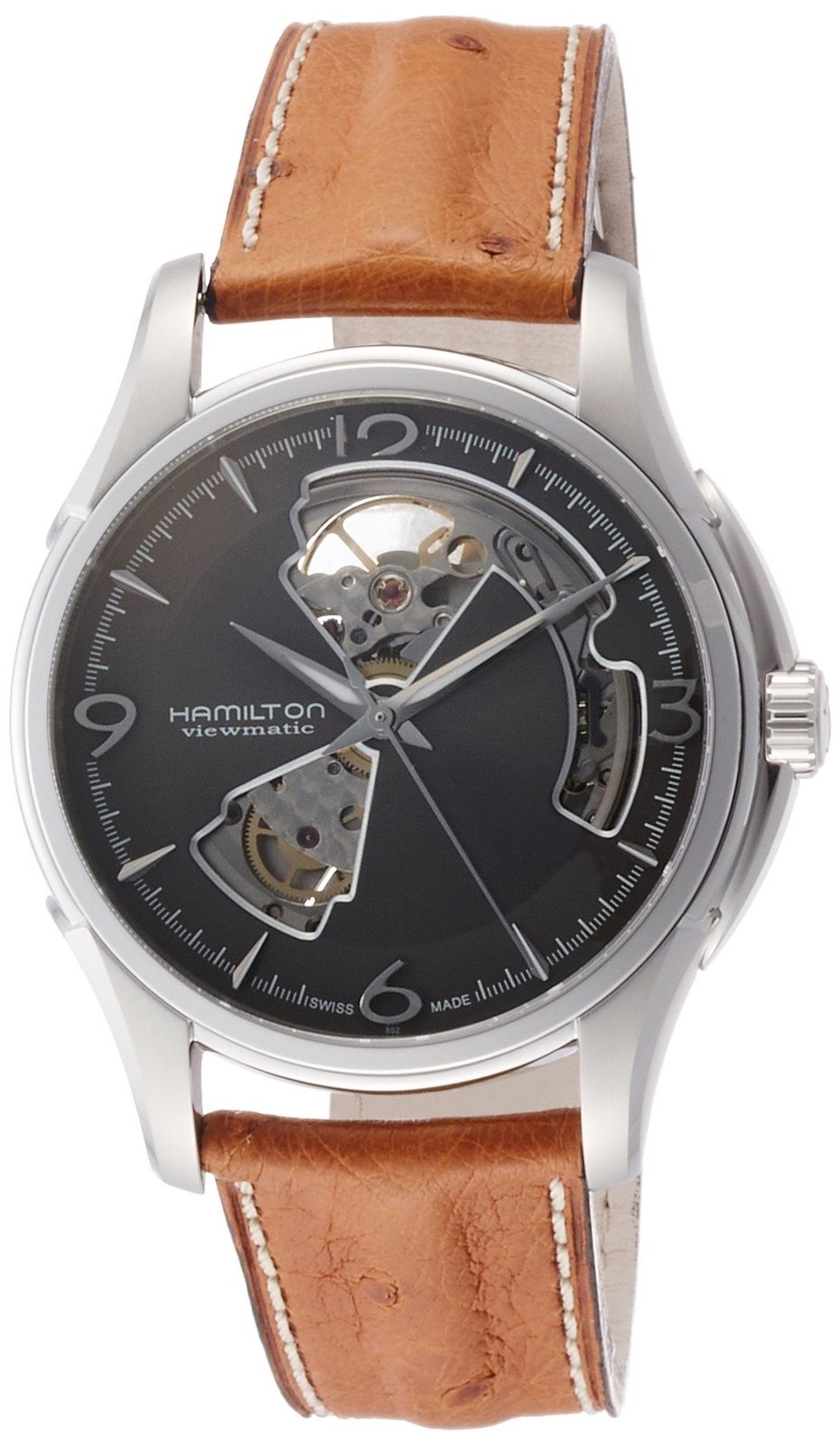 Hamilton H32565585 นาฬิกาผู้ชาย Hamilton รุ่น H32565585, Jazzmaster Open Heart Automatic Men's Watch