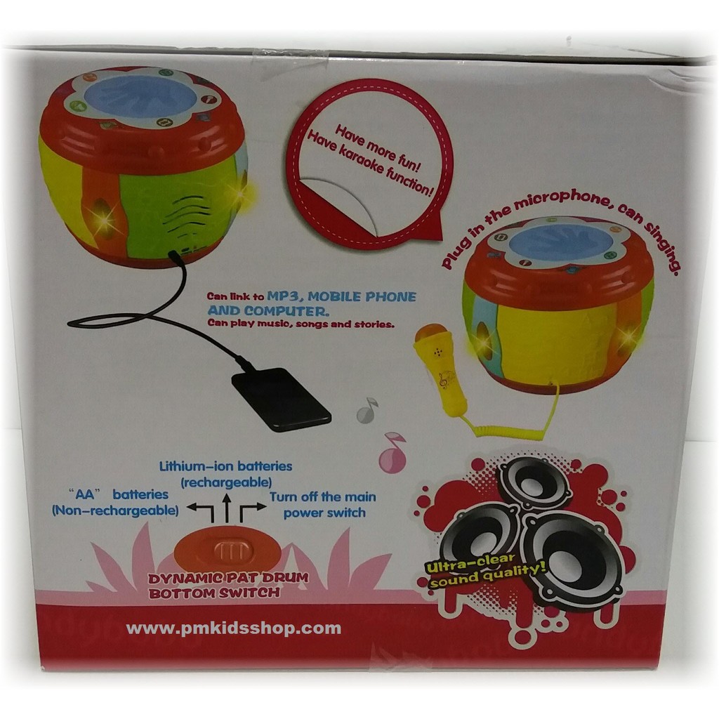 กลองเด็ก Karaoke dynamic pat drum