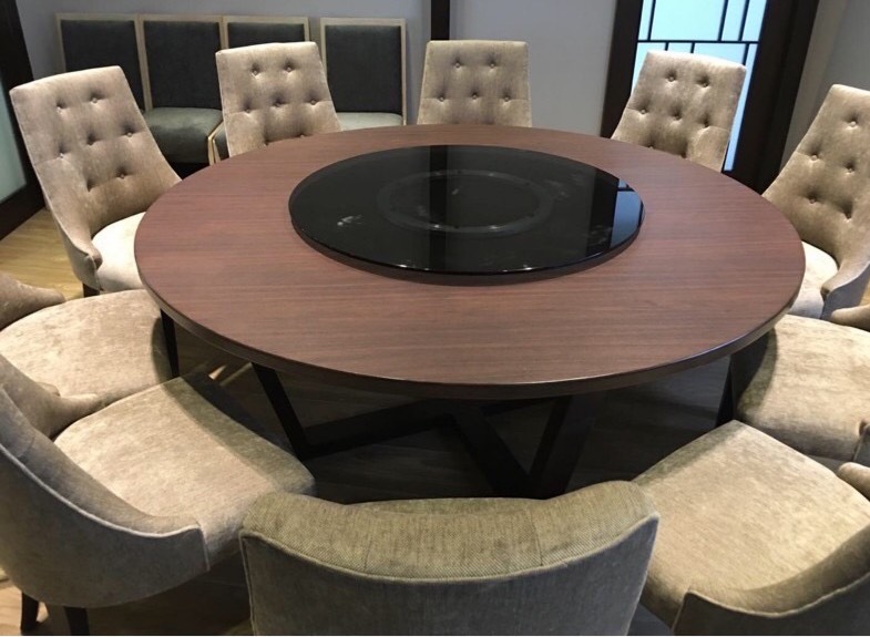 จานหมุน เลซี ซูซัน Lazy Susan 懒惰的苏珊 旋转底座 食品转盘 จานหมุนโต๊ะทานข้าว,จานหมุนโต๊ะจีน,จานหมุนโต๊ะอาหาร ฐานรองหมุน รางหมุนอลูมิเนียม,ขนาด 24 นิ้ว (ใช้กับแผ่นไม้กลม ขนาด 110-120 ซม.สำหรับโต๊ะกลม 180-200 ซม.)