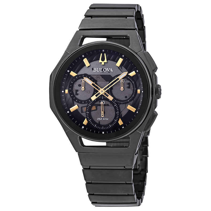 Bulova 98A206 นาฬิาผู้ชาย CURV Chronograph Quartz Men's Watch