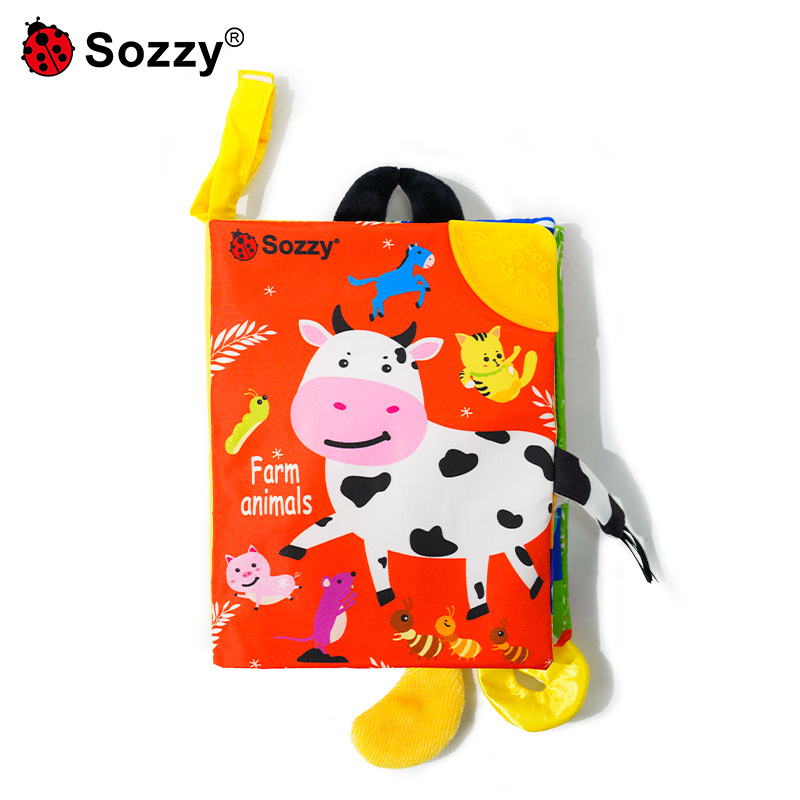 พรีออเดอร์ (Pre-order) Sozzy001 หนังสือผ้า สำหรับเด็ก มีหาง หนังสือผ้า ของเล่นเด็กเสริมพัฒนาการ