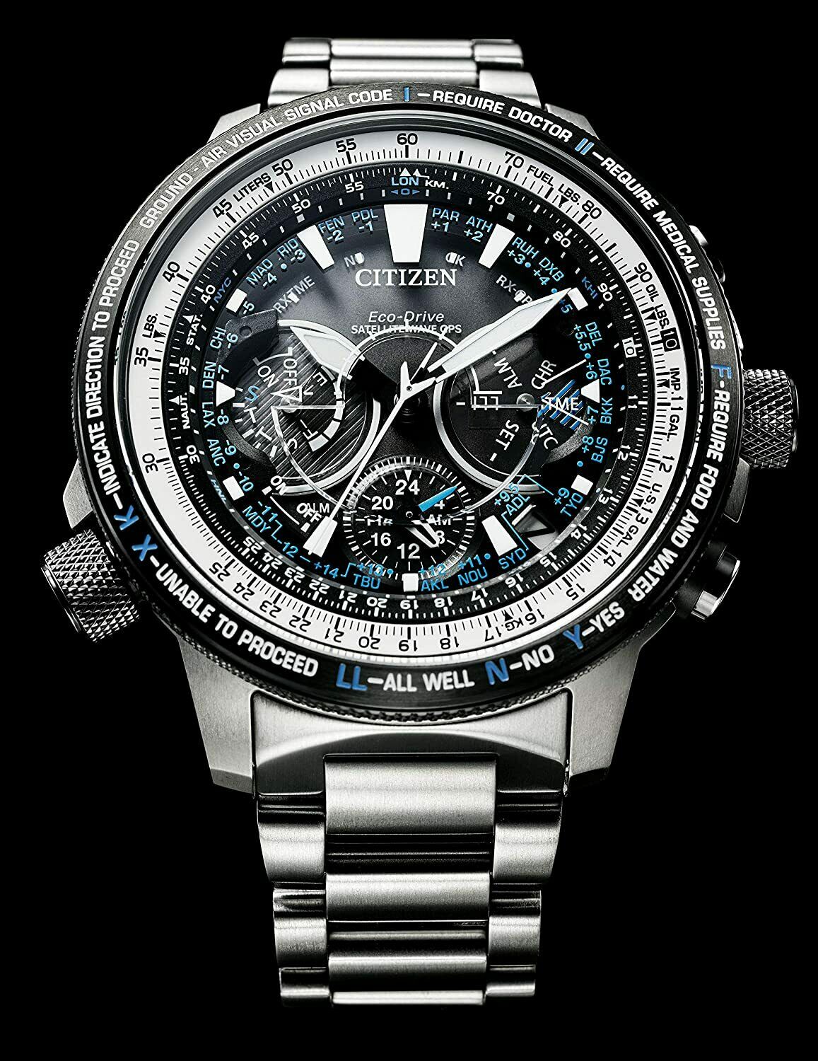 Citizen CC7015-63E นาฬิกาผู้ชาย Promaster Eco-Drive Satellite Wave GPS F990 Sky Blue Impulse Limited 500Pcs. Made in Japan Men's Watch