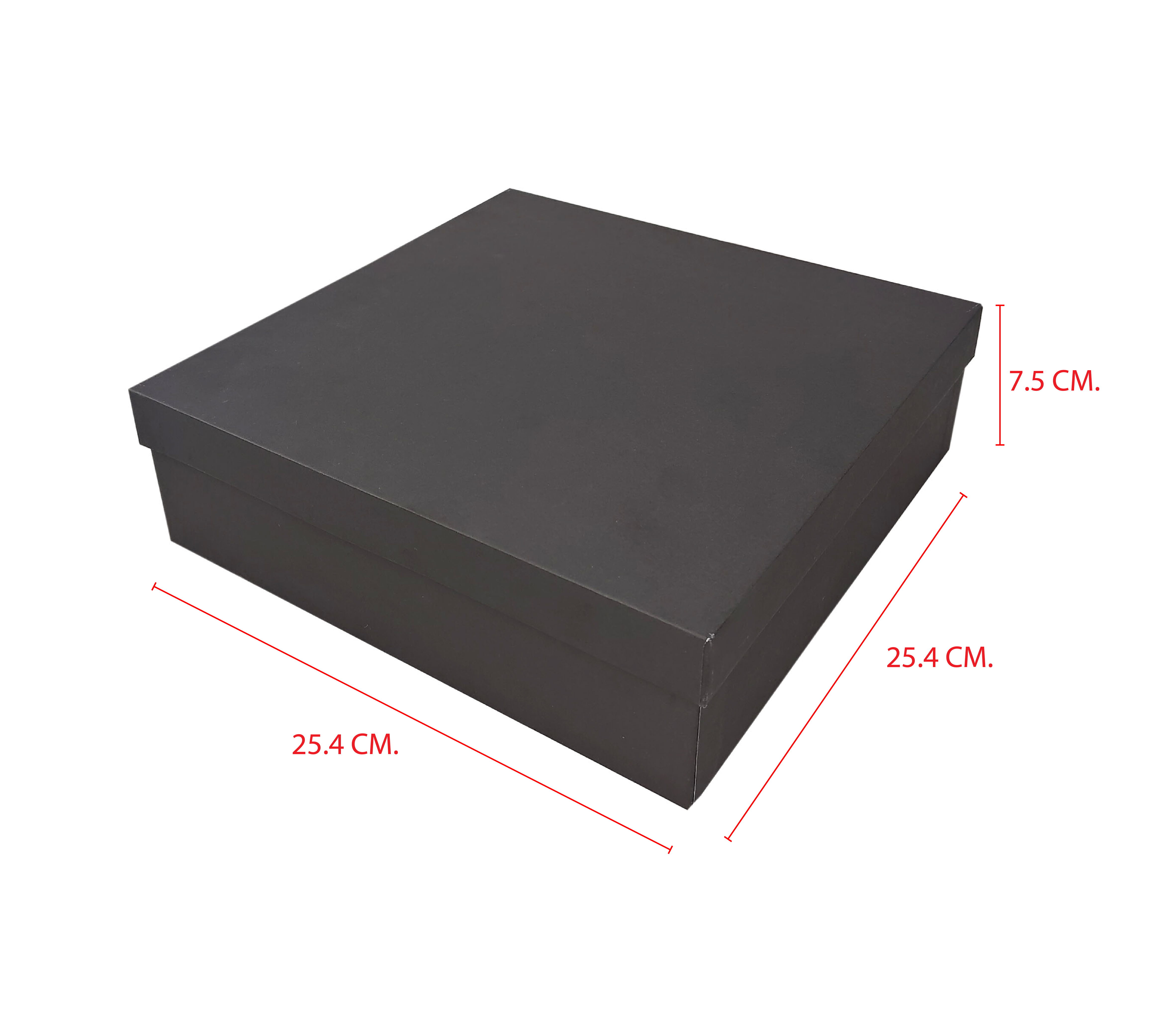 RC620 กล่องจั่วปัง ทรงฝาครอบไม่เต็มใบ ขนาด 25.4 x 25.4 x 7.5 ซม. ฝาสูง 2.5 ซม.