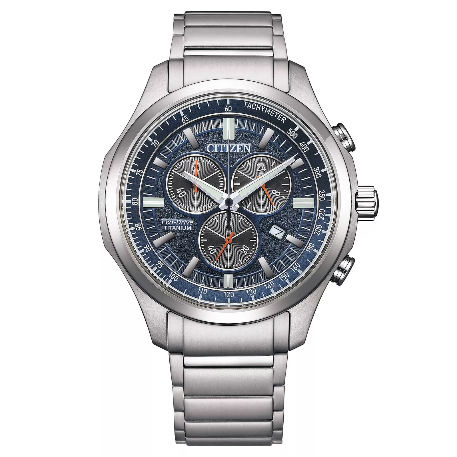 Citizen AT2530-85L นาฬิกาผู้ชาย Eco-Drive Titanium Chronograph Sport Men's Watch