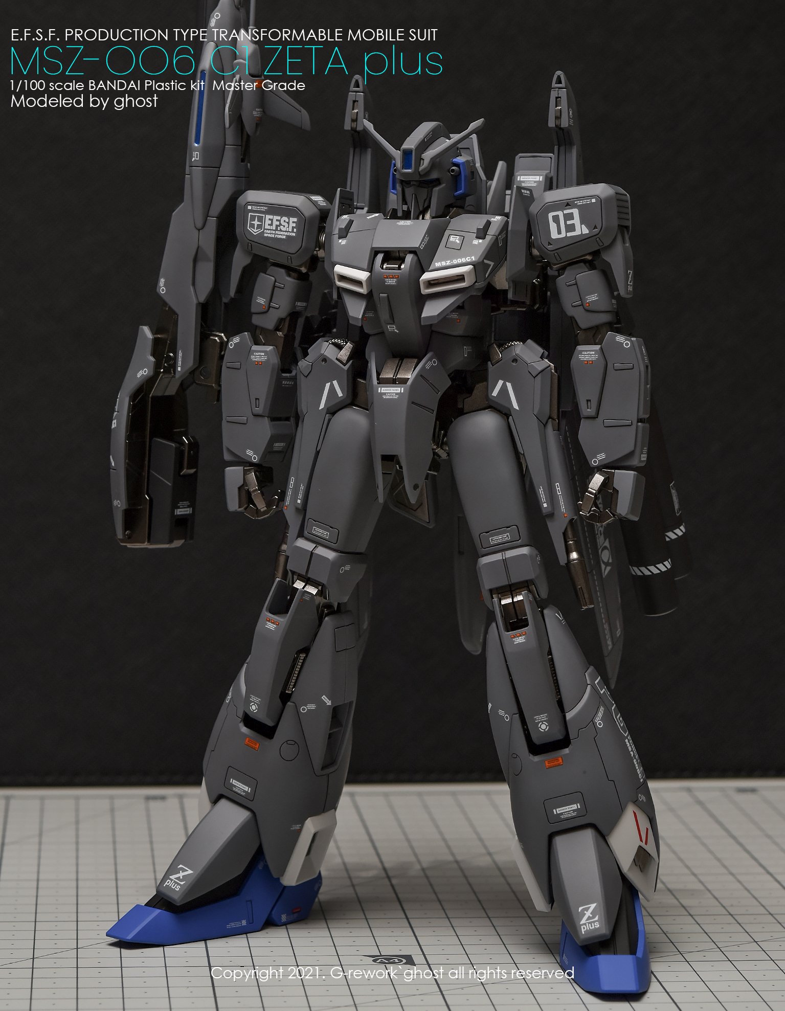 G-REWORK CUSTOM DECAL MG 1/100 ZETA PLUSE