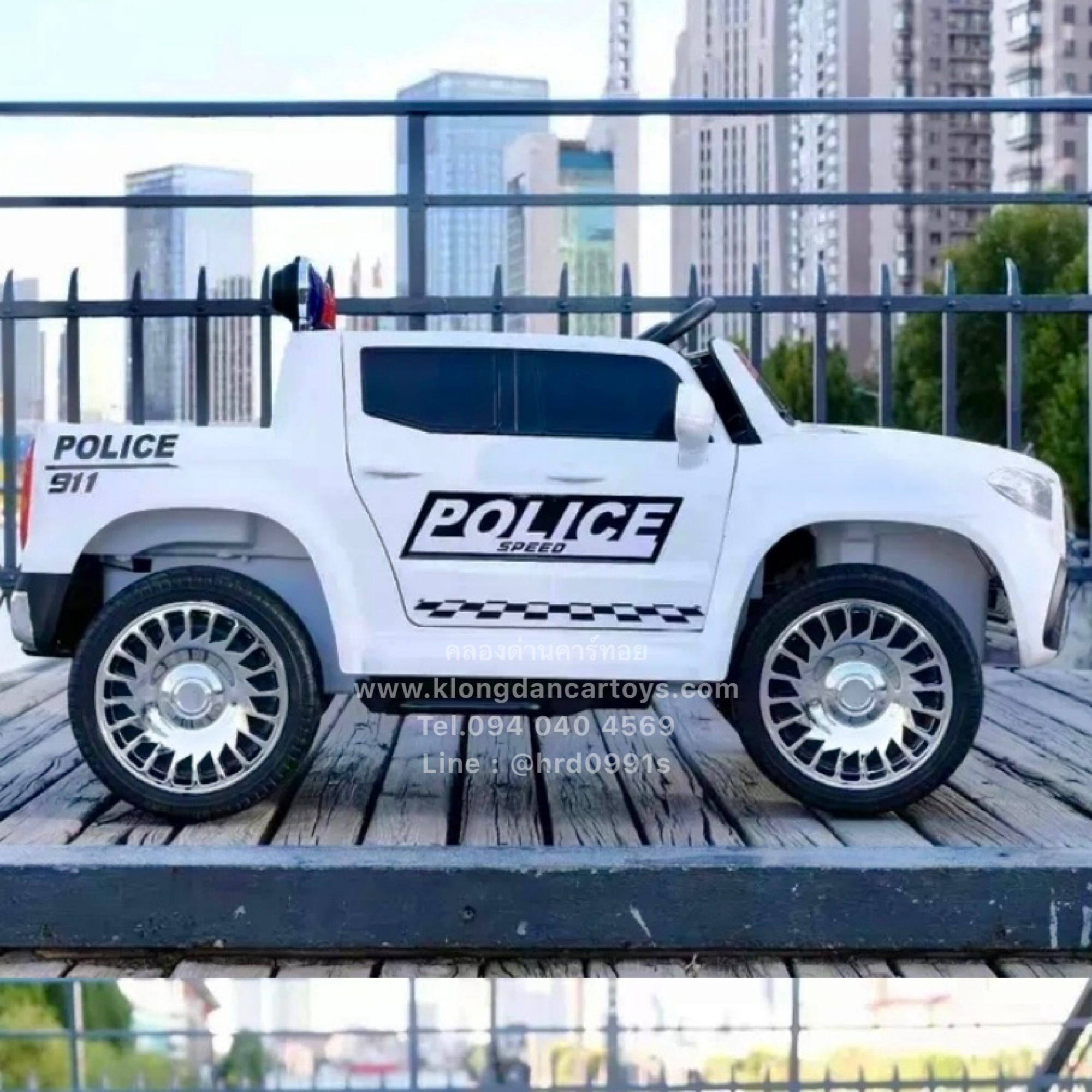 รถเด็กกะบะเบนซ์ตำรวจ4×4💥บังคับบนมือถือiphoneได้💥(5มอเตอร์,แบต12v7a, รีโมทบูลทูธ, ล้อสไลด์ได้,มีเสียงไซเรน, เล่นUSB Mp3, มีที่เหยียบพับได้, ออกตัวสมูท, มีโช้ค) แถม!ตะกร้าใส่ของ