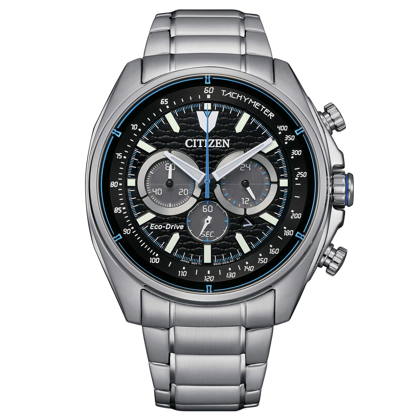 Citizen CA4560-81E นาฬิกาผู้ชาย Eco-Drive Chronograph Tachymeter Men's Watch