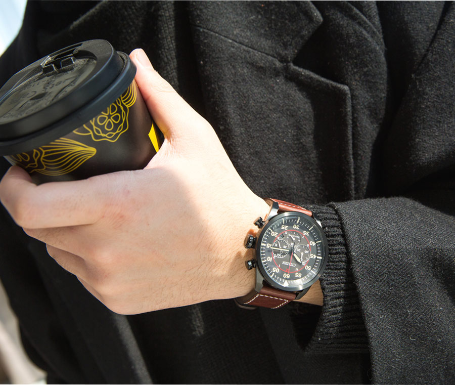 Citizen CA4218-14E นาฬิกาผู้ชาย Eco-Drive Chronograph Men's Watch