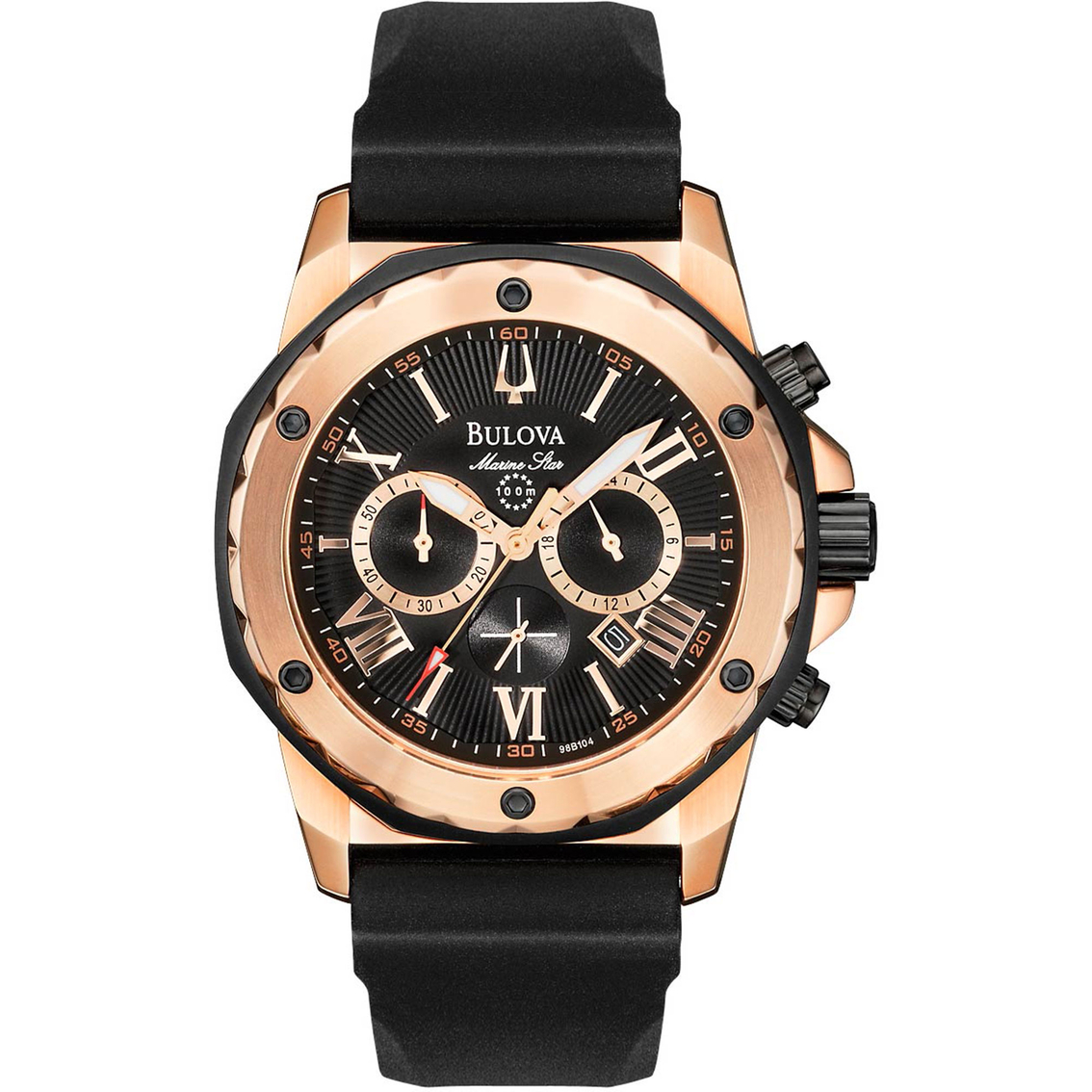 Bulova 98B104 นาฬิาผู้ชาย Marine Chronograph Quartz Men's Watch