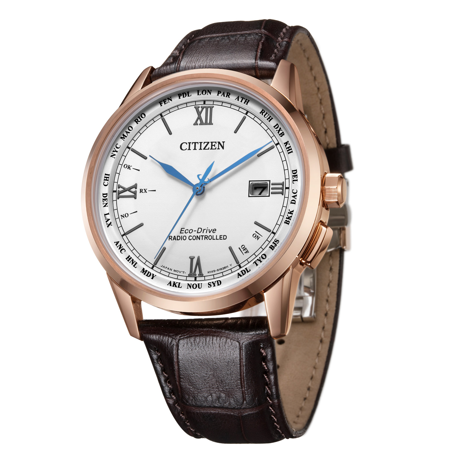 Citizen CB0152-16A นาฬิกาผู้ชาย Eco-Drive Radio Controlled Perpetual Men's Watch