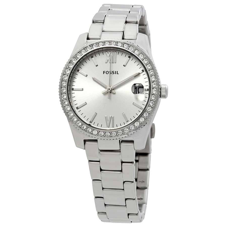 Fossil ES4317 นาฬิกาผู้หญิง Scarlette Three-Hand Date Stainless Steel Quartz Women's Watch