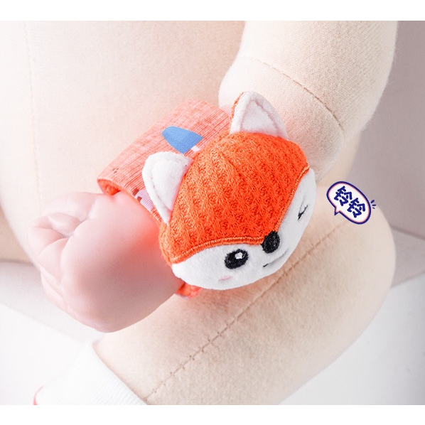 Jollybaby เซตกล่อง สายรัดข้อมือและถุงเท้าเด็ก ลายน่ารัก เขย่ามีเสียง