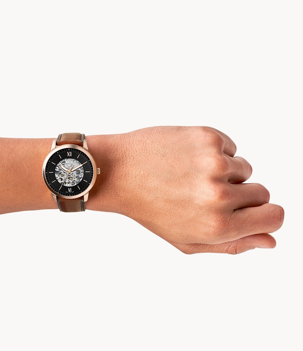 Fossil ME3195 นาฬิกาผู้ชาย Neutra Skeleton Automatic Men's Watch