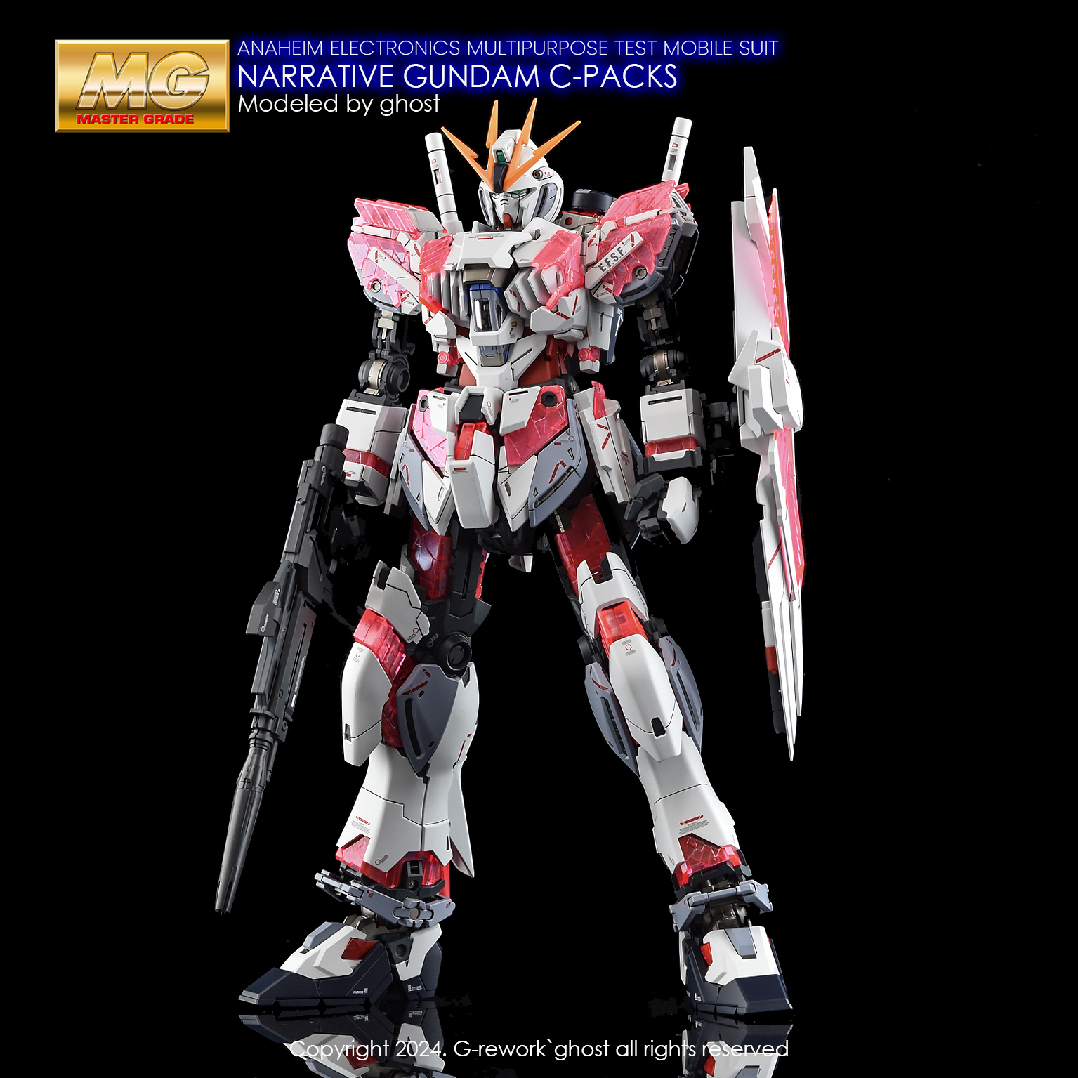 G-REWORK CUSTOM DECAL MG 1/100 RX-9/C NARRATIVE GUNDAM Ver.Ka