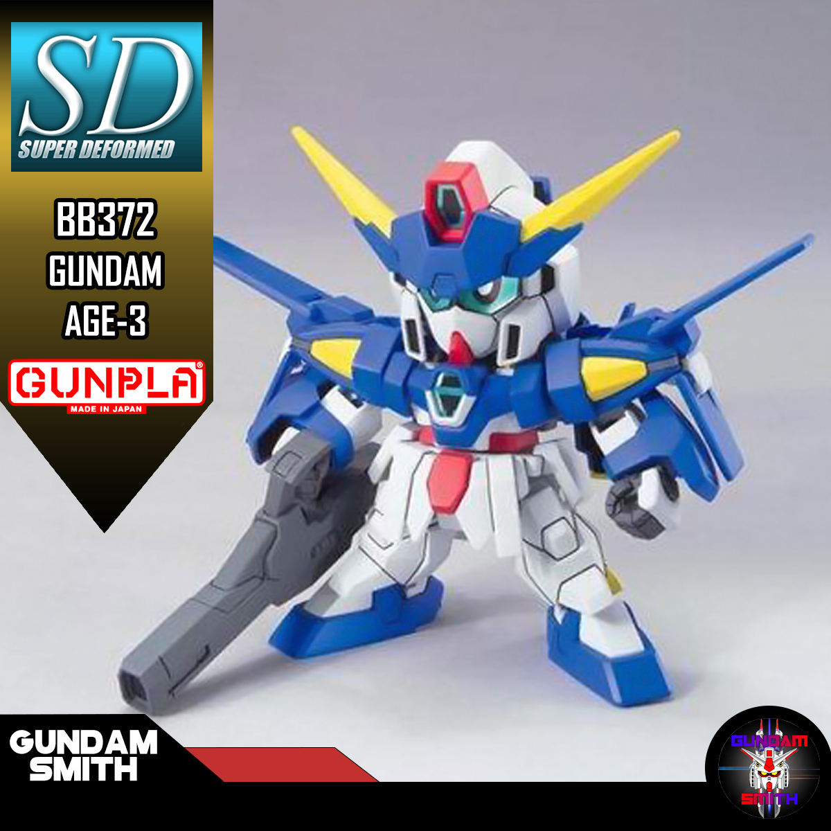 SD BB372 GUNDAM AGE-3 (NORMAL/FORTRESS/ORBITAL)