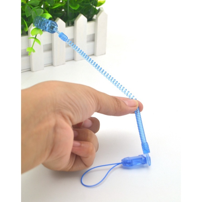 สายคล้องจุกหลอก สายคล้องยางกัด สายสปริง ยืด-หด ได้ คลิปหนีบยางกัด กันหล่น