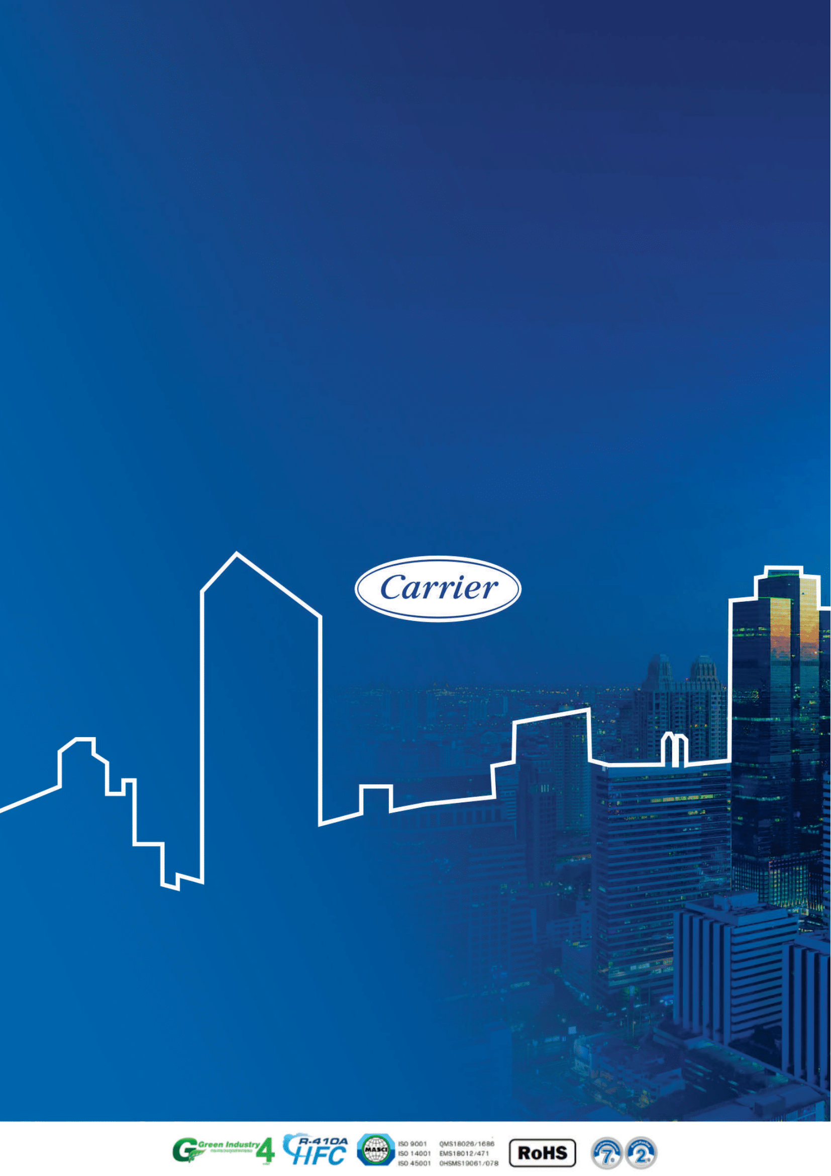 เครื่องปรับอากาศ CARRIER VRF XCT8 CDU COMBINATION - STANDARD รุ่น 38VT058S88CTST (24+22+12)(Variable Refrigerant Flow)