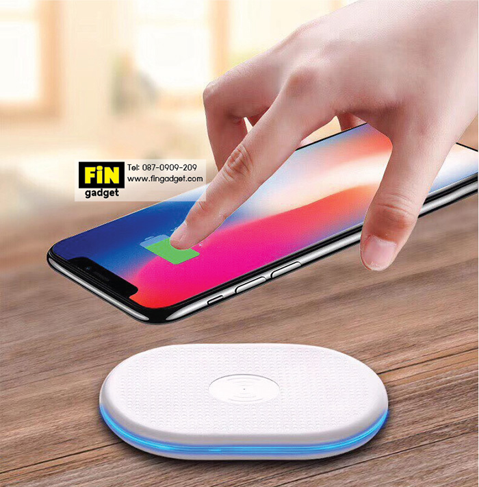 Qi Wireless Charger แถมฟรี แผ่นรับสัญญาณ