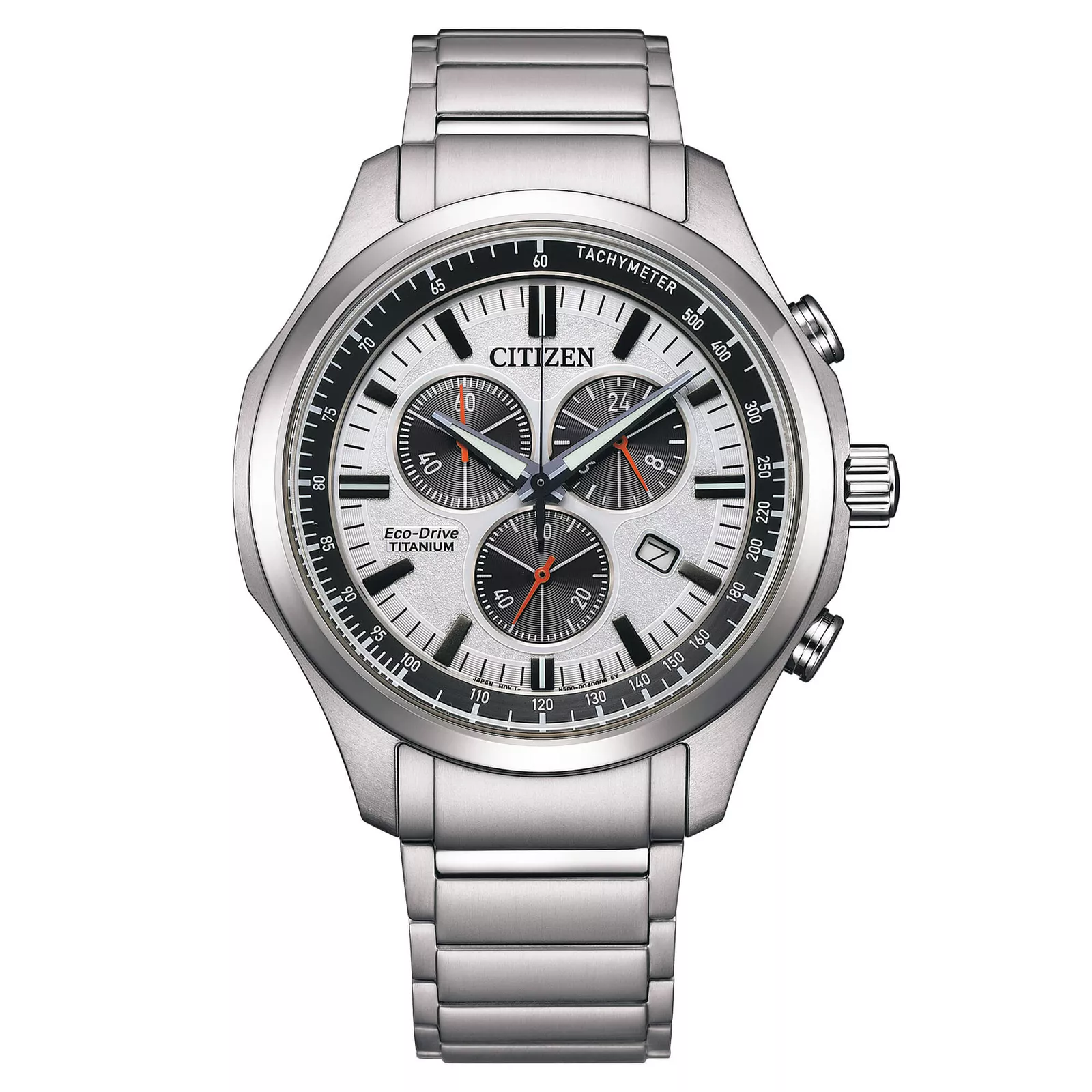 Citizen AT2530-85A นาฬิกาผู้ชาย Eco-Drive Titanium Chronograph Sport Men's Watch