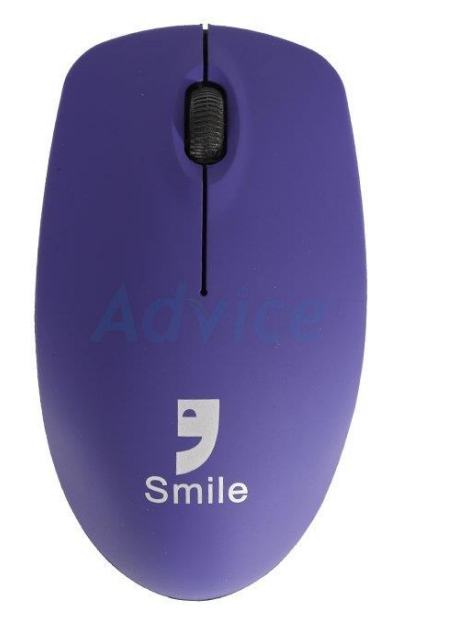 Wireless Optical Mouse USB SMILE (WM-6161) Purple