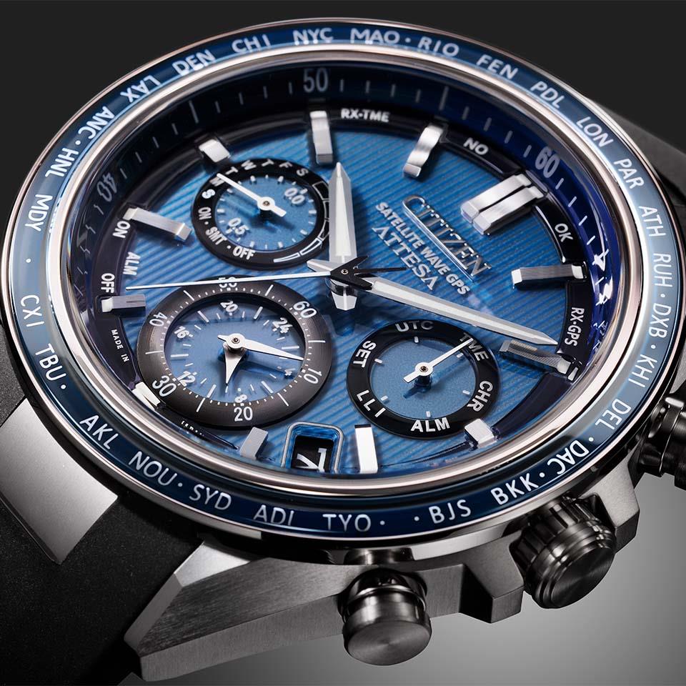 Citizen CC4050-18L นาฬิกาผู้ชาย Eco-Drive Satellite Wave GPS Men's Watch