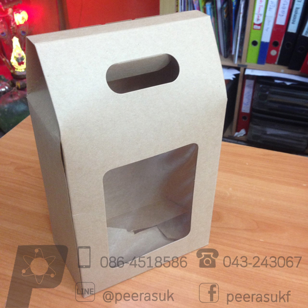 BK64W-K01 กล่องทรงถุง 9 นิ้ว @ การบรรจุ : แพคละ 10 ใบ
