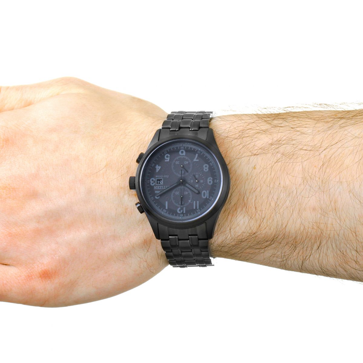 Citizen CA0625-55E นาฬิกาผู้ชาย Eco-Drive Chandler Black Chronograph 100m Men's Watch