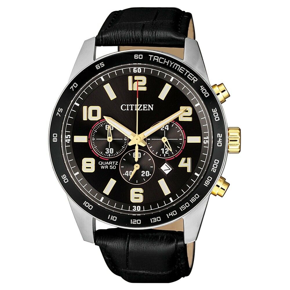 Citizen AN8166-05E นาฬิกาผู้ชาย Quartz Chronograph Men's Watch