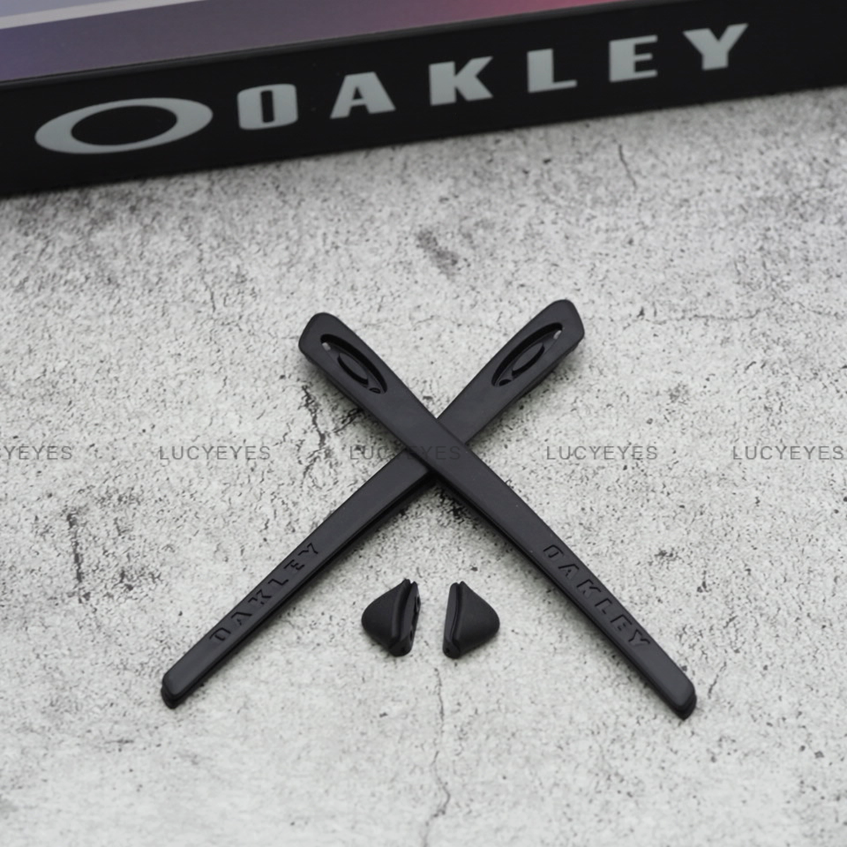 ชุดยางขาแว่น + แป้นจมูก OAKLEY OO9263, TURBINE สีดำ