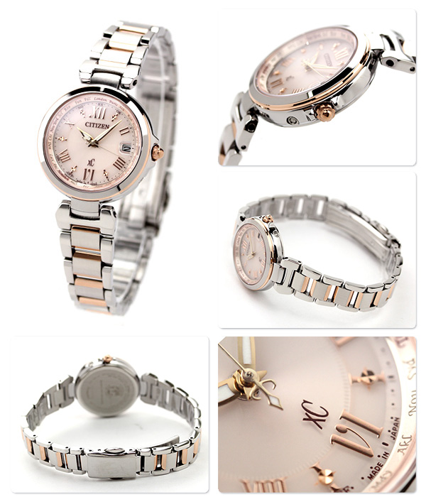 Citizen EC1034-59W นาฬิกาผู้หญิง Eco-Drive XC Happy Flight Radio Controlled Made in Japan Women's Watch