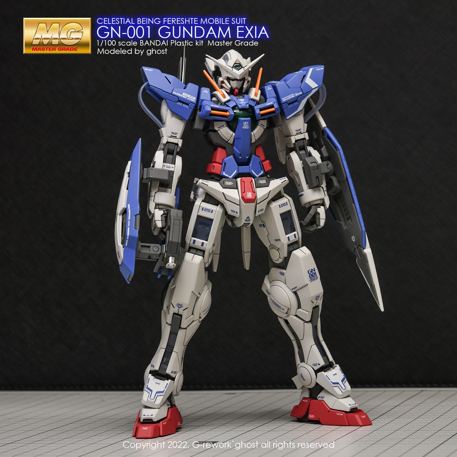 G-REWORK CUSTOM DECAL MG 1/100 GN-001 GUNDAM EXIA