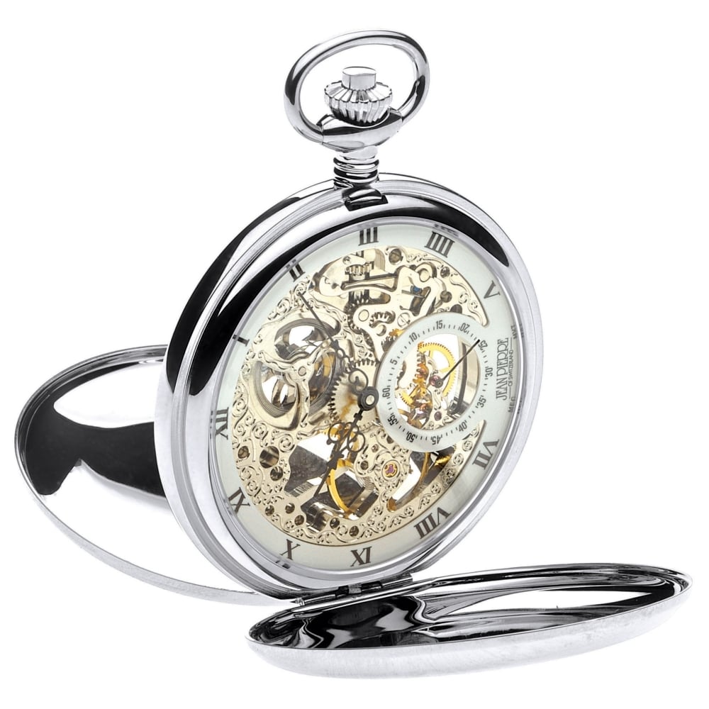 Jean Pierre Of Switzerland G250CM นาฬิกาพก Jean Pierre Of Switzerland รุ่น G250CM, Double Hunter Mechanical Pocket Watch