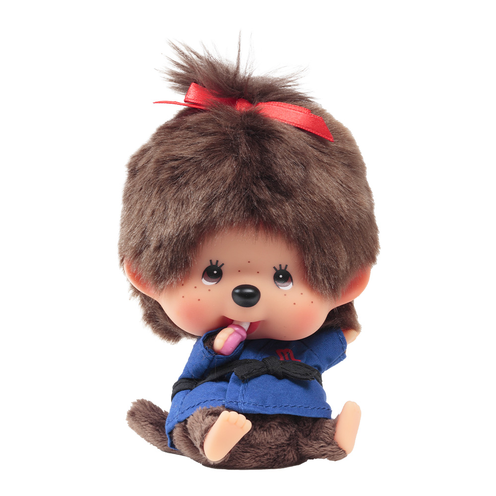 [PRE-ORDER] ตุ๊กตา ม่อนชิชิ นักยูโด Size 13 cm ม่อนชิชิจัง Monchhichi Let's Sports Judo Girl นำเข้าจากญี่ปุ่น レッツ！スポーツモンチッチ 柔道 女の子
